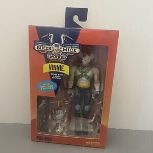 Nacelle Biker Mice From Mars Vinnie 7 Inch Action Figure New READ